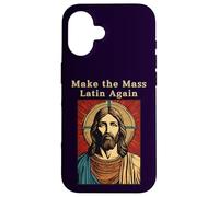 Jesus Christ Roman Catholic Make The Mass Latin Again Case for iPhone 16