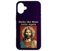 Jesus Christ Roman Catholic Make The Mass Latin Again Case for iPhone 16 Plus
