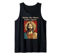 Jesus Christ Roman Catholic Make The Mass Latin Again Tank Top