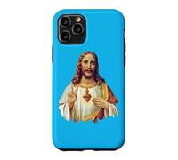 Jesus Christ Sacred Heart Peace Sign Portrait Case for iPhone 11 Pro