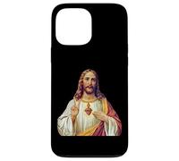 Jesus Christ Sacred Heart Peace Sign Portrait Case for iPhone 13 Pro Max
