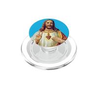 Jesus Christ Sacred Heart Peace Sign Portrait PopSockets PopGrip for MagSafe
