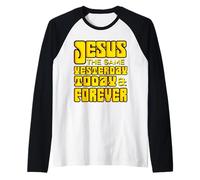 Jesus Christ Same Yesterday Today Forever - Hebrews 13:8 Raglan Baseball Tee