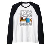 Jesus Christ Saved My Life Raglan Baseball Tee