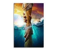 Jesus Christ Saves Peter from Drowning Canvas Art Poster And Wall Art Picture Print Modern Family Bedroom Decor Posters 12x18inch(30x45cm)