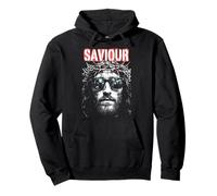 Jesus Christ Saviour Retro Vintage Christian Pop Art Pullover Hoodie