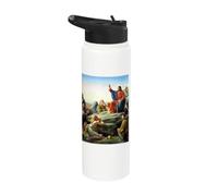 Jesus Christ Sermon on the Mount Painting 1877 Carl Bloch Stainless Steel Insulated Water Bottle