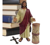 Jesus Christ Statue,Hand Painted Religious Decoration Resin - Christ Jesus Statue - for Living Room Bedroom Office Desk Bookshelf Entrance Windowsill