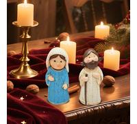 Jesus Christ Statue - Jesus Table Decoration and Mary Sculptures Set, Resin Religious Figures | Perfect for Home, Church, Ceremony Display, Neck Room