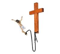 Jesus Christ Statue - Madonna With Jesus Miniature | Christian Cross Necklace | Religious Wall Art & Holy Objects | Resin Figurine With Cross