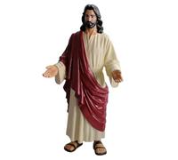 Jesus Christ Statue Religious Sculpture in Robe with Open Arms