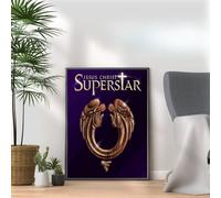 Jesus Christ Superstar Poster Print, Musical Print, A4 A3 West End Broadway Theatre Show, Wall Art Deco Special Canvas West End Print, London theatre art frame options (A4 Print Only)