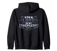 Jesus Christ The Lord is My Shepherd Psalm 23, 1 Zip Hoodie