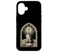 Jesus Christ the Solid Rock Rugged Cross for Christian Men Case for iPhone 16