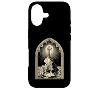 Jesus Christ the Solid Rock Rugged Cross for Christian Men Case for iPhone 17