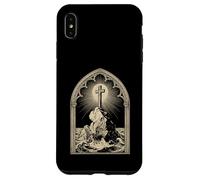 Jesus Christ the Solid Rock Rugged Cross for Christian Men Case for iPhone XS Max