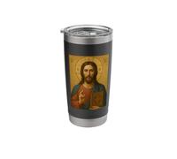 Jesus Christ The Teacher Icon - Orthodox Catholic Stainless Steel Insulated Tumbler