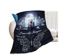 Jesus Christ Throw Blanket Christian Religious Gifts for Women Men Adults Soft Cozy Warm Plush Fluffy Fuzzy Fleece Blanket Decor 40"x50"