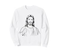 Jesus Christ Thumbs Up Funny Christianity Roman Catholic Sweatshirt