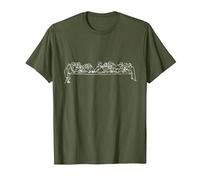 Jesus Christ Twelve Apostles Last Supper T-Shirt, Men, Olive Green, Small