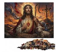 Jesus Christ with Sacred Heart Wooden Jigsaw Puzzle, Gift for Adults | A focused indoor hobby: a clear build method on quiet evenings.