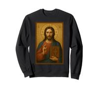 Jesus Christ with the Holy Bible Icon - Orthodox Icon Sweatshirt