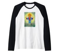 Jesus Christ Would You Look AT THE TIME Funny Religious Joke Raglan Baseball Tee
