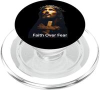 Jesus Christian, faith over fair, worship God PopSockets PopGrip for MagSafe