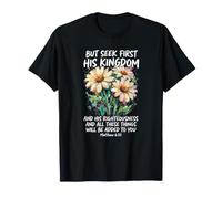 Jesus Christian Matthew 6:33 Bible Verse T-Shirt