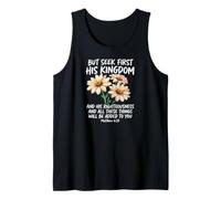 Jesus Christian Matthew 6:33 Bible Verse Tank Top