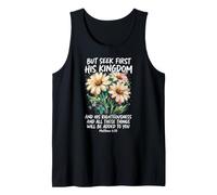 Jesus Christian Matthew 6:33 Bible Verse Tank Top