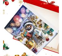 Jesus Christmas Calendar - 24 Day Advent Ornaments Cute Festive Pendant Set | Religious 2D for Decoration of Tree, Home, Car, Party, Countdown for Holiday, Gift Idea for