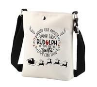 Jesus Christmas Crossbody Bag Dance Like Frosty Shine Like Rudolph Give Like Santa Love Like Jesus Gift Cell Phone Purse Bag