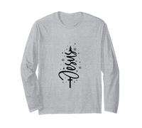 Jesus Christmas Tree Snowflakes Stars Holidays Long Sleeve T-Shirt