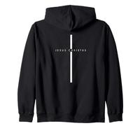 Jesus Christus Cross - Modern Christian Faith Statement Zip Hoodie