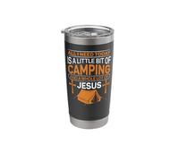 Jesus Coffee & Camping Tent Stainless Steel Insulated Tumbler
