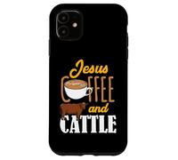 Jesus Coffee Cattle Local Farmers Livestock Show Farming Case for iPhone 11