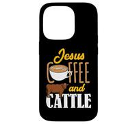 Jesus Coffee Cattle Local Farmers Livestock Show Farming Case for iPhone 14 Pro