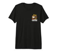 Jesus Coffee Cattle Local Farmers Livestock Show Farming Premium T-Shirt