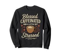 Jesus Coffee Chaos Christian Mom Prayer Caffeine Grace Sweatshirt