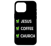 Jesus Coffee Church Check Mark Southern Christian Moms Case for iPhone 16 Pro Max