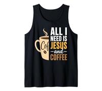 Jesus Coffee Faith Morning Prayer Believer Tank Top
