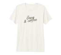 Jesus & Coffee Funny Minimalist Faith Phrase Script Premium T-Shirt