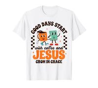 Jesus & Coffee Lover My Morning Starts with Coffee & Jesus T-Shirt