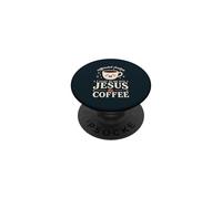 Jesus Coffee Pastor Morning Prayer PopSockets Adhesive PopGrip