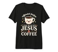 Jesus Coffee Pastor Morning Prayer Premium T-Shirt