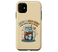 Jesus Cold Brew Christian Coffee Faith Heaven Humor Case for iPhone 11