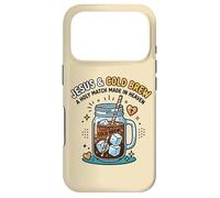 Jesus Cold Brew Christian Coffee Faith Heaven Humor Case for iPhone 17 Pro