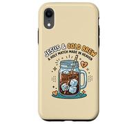 Jesus Cold Brew Christian Coffee Faith Heaven Humor Case for iPhone XR