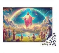 Jesus Comforts 1000 Piece Jigsaw Nativity Scene Puzzles for Adults And Kids Age 12 Years Up Challenging & Brainteasing Puzzle Game for The Whole for Women Gifts for Men38x26cm/1000pcs